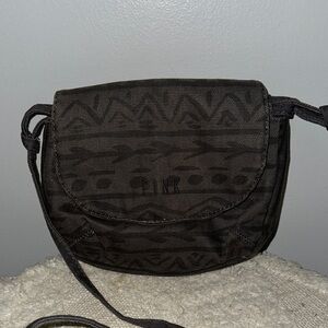 Black Patterned Women's Bag